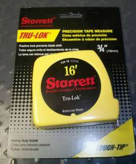 16 Tape Measure Yellow Tru Lok 3/4 blade 6 Pack STRT  