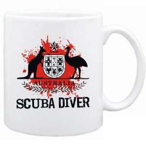  New  Australia Scuba Diver / Blood  Mug Sports