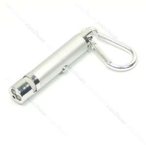LED Flashlight Torch Light Laser Pen Keychain 5mW sli  