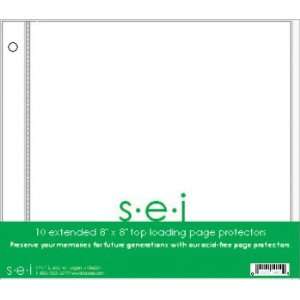  S.E.I. Postbound Page Protectors 8X8 10/Pkg Top   624057 