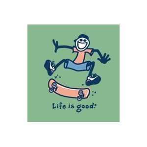  Life Is Good Fly Skateboard on Apple Boys Tee Sports 