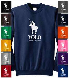 YOLO Crewneck Drake Drizzy Weezy Ross Shirt YMCMB OVO Take Care #YOLO 