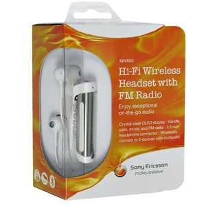 com Sony Ericsson White Hi Fi Wireless Headset with FM Radio for Sony 