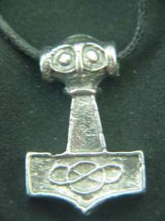   Hammer Pewter Pendant Necklace Thor Odin Viking Norse 2029A  