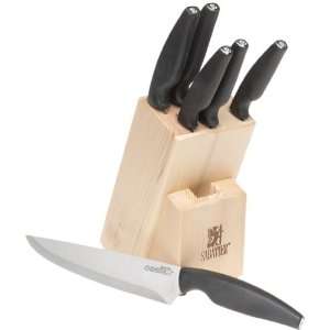   High Carbon Stainless Steel Knife Set with Block