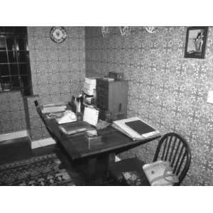  Study of a 1930s Style House with a Desk Calendar, Mounted 