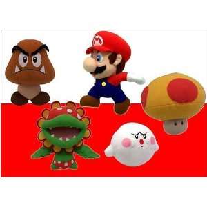  Super Mario 6 Plush Series 1 Set Of 5: Toys & Games