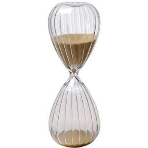   Hr. Ribbed Hourglass Sand Timer Tan 10 