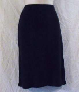 BANANA REPUBLIC size S Small Black Stretch Skirt ~ Washable ~ 8 Side 