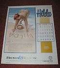 1999 Hilda Full Year Pin Up Calendar Duane Bryers Beach