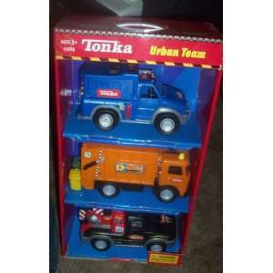   Tonka Mini Urban Team Trash Truck Tow Truck and Roadside Service Toys