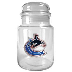  Vancouver Canucks NHL 31oz Glass Candy Jar Kitchen 